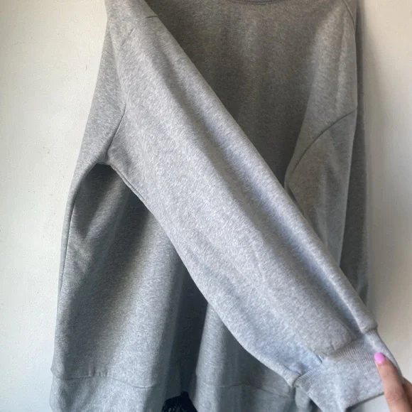 NWT Anthro Pilcro XL Crew Lace Pullover Sweatshirt - Picture 10 of 15